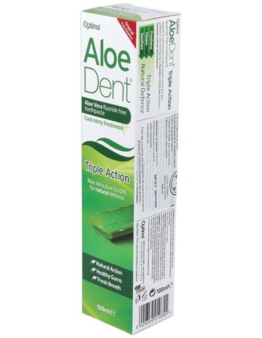 Dentífrico Aloe Triple Acción Sin Fluor 100 ml  de Madal Bal