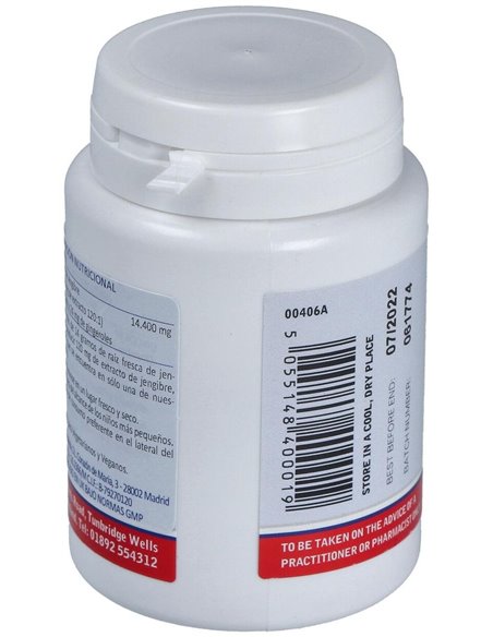 Jengibre 14.400 mg (24 mg de gingeroles) de Lamberts