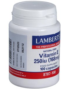 Vitamina E Natural 250 UI 100 Caps. de Lamberts 2