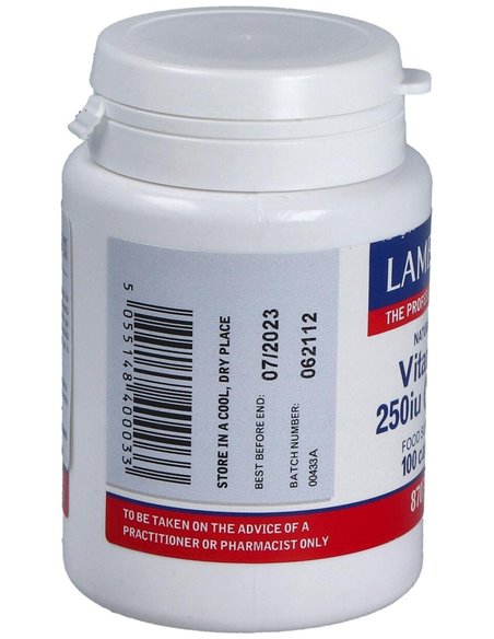 Vitamina E Natural 250 UI 100 Caps. de Lamberts
