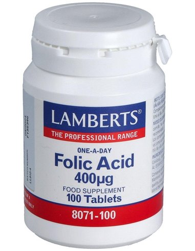 Ácido Fólico 400 µg de Lamberts