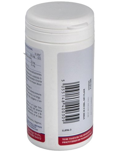 Vitamina C 500 mg + Bioflavonoides Time Release 100 Tabs. de Lamberts