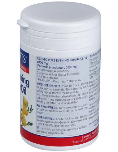 Aceite de Prímula 1000 mg 90 Caps. de Lamberts