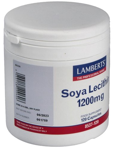 Lecitina de Soja 1200 mg 120 Caps. de Lamberts