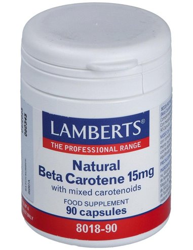 Beta caroteno Natural 15 mg 90 Caps. de Lamberts