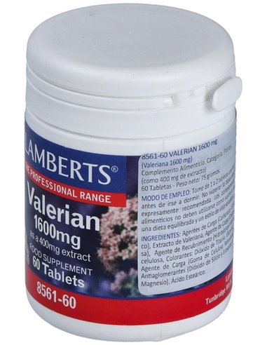 Valeriana 1600 mg (Valeriana officinalis) 60 Tabs. de Lamberts