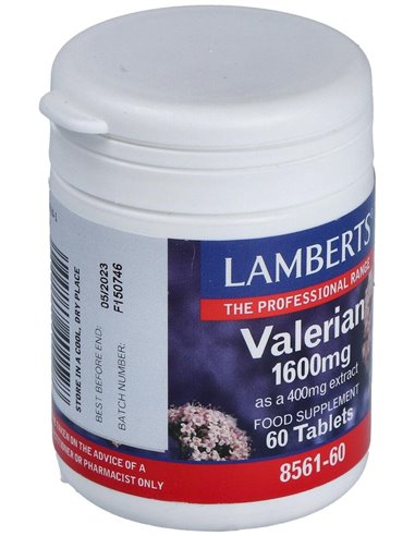 Valeriana 1600 mg (Valeriana officinalis) 60 Tabs. de Lamberts