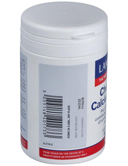 Calcio Masticable 400 mg (Con Vitamina D3 y FOS) 60 Tabs. de Lamberts