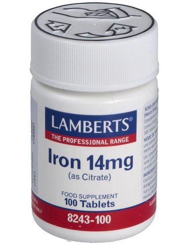 Hierro 14 mg (Como citrato) de Lamberts