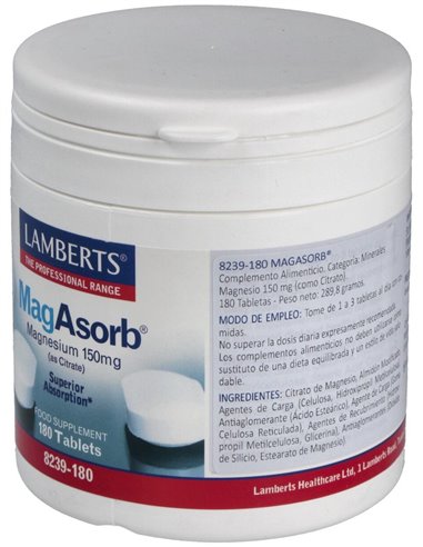 MagAsorb® (Magnesio 150 mg como citrato) de Lamberts
