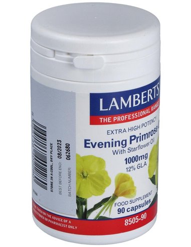 Aceite de Prímula y Borraja 1000 mg 90 Caps. de Lamberts