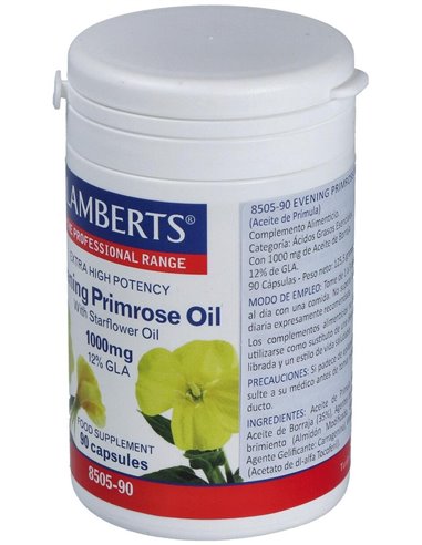 Aceite de Prímula y Borraja 1000 mg 90 Caps. de Lamberts
