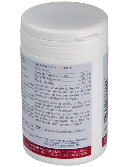 Aceite de semillas de Lino 1000 mg de Lamberts