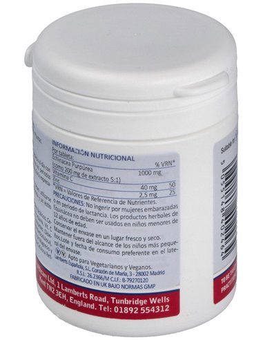 Equinácea 1000 mg con Vitamina C y Zinc de Lamberts