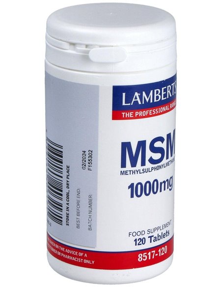 MSM 1000 mg 120 Tabs. de Lamberts