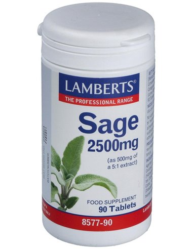 Salvia 2500 mg (2,5% de Ácido rosmarínico) 90 Tabs. de Lamberts
