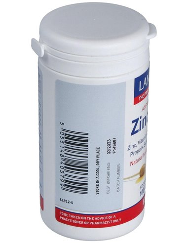 Zinc Plus (Masticable con Vit C, B2, Miel, Prop.) 100 Loz. de Lamberts