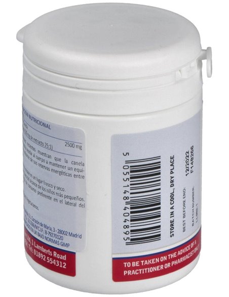 Canela 2500 mg (Cinamaldehído del 62%  73%) de Lamberts