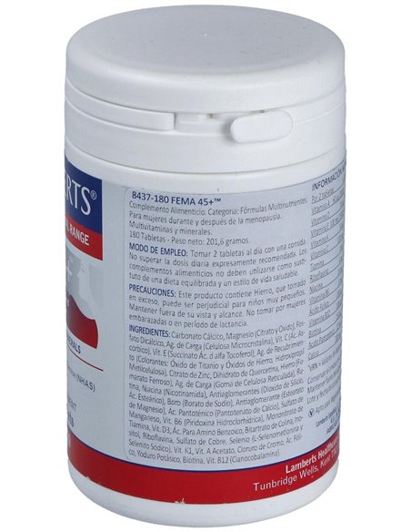 FEMA 45+ (Durante y después de la Menopausia) 180 Tabs. de Lamberts