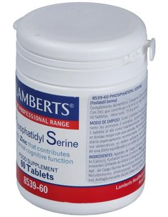 Fosfatidil Serina 100 mg con Zinc 5 mg 60 Tabs. de Lamberts 2
