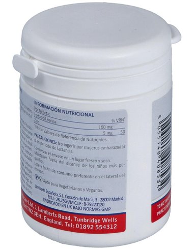 Fosfatidil Serina 100 mg con Zinc 5 mg de Lamberts