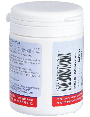 Vitamina D3 4000 UI (100 µg) 120 Caps. de Lamberts