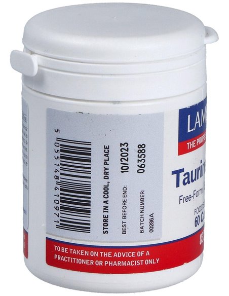 Taurina 500 mg 60 Caps. de Lamberts