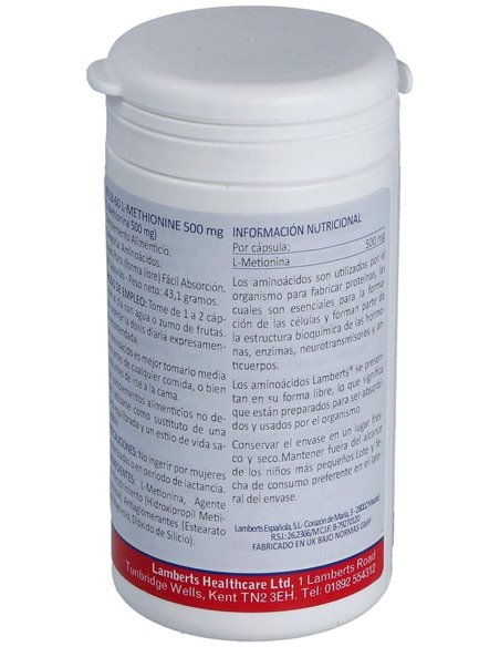 L-Metionina 500 mg de Lamberts