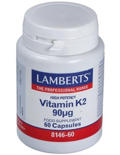 Vitamina K2 (como MK-7) 90 µg 60 Caps. de Lamberts 2