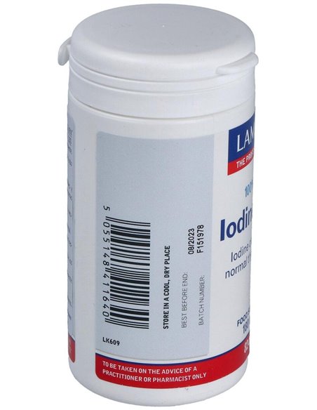 Yodo 150 µg (Como yoduro de potasio) 180 Tabs. de Lamberts