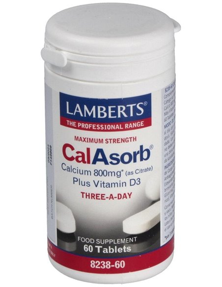 CalAbsorb® (Calcio 800 mg como citrato) 60 Tabs. de Lamberts
