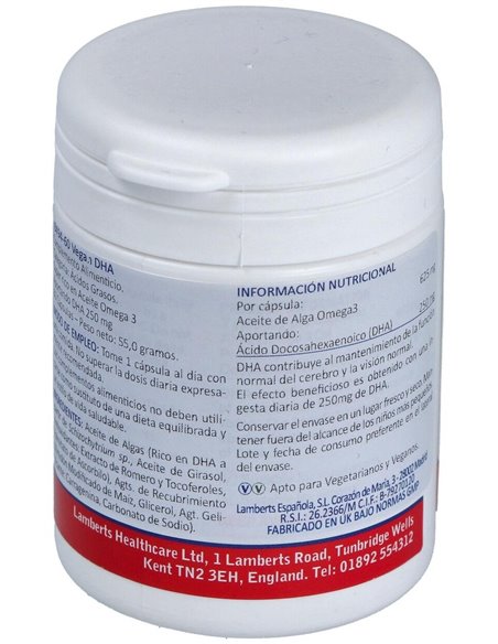 DHA Vegano 250 mg de Lamberts