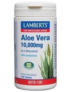 Aloe Vera 10.000 mg (Aloe barbadensis) HADs < a 1ppm 120 Tabs.  de Lamberts 2