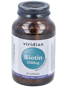 Biotina 2500Ug 90Cap.Veg. de Viridian 2
