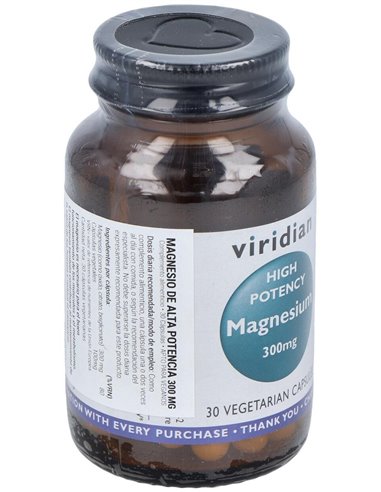 Magnesio Alta Potencia 300Mg. 30Cap.Veg. de Viridian