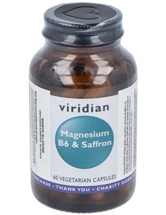 Magnesio+B6+Azafran 60Cap.Veg. de Viridian 2