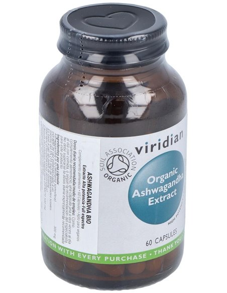 Ashwagandha Extracto 60Cap.Veg. Bio de Viridian