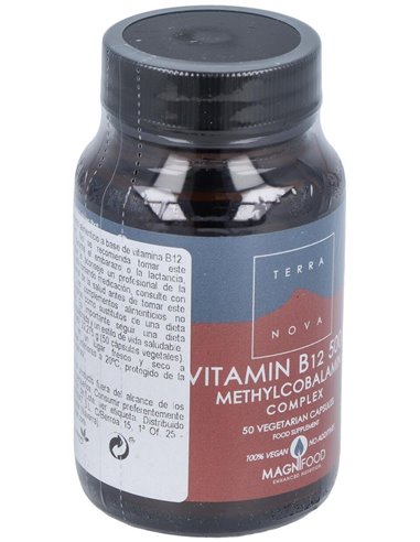 Vitamina B12 500 ?g Complex (Metilcobalamina) 50 Vcáps de Terranova