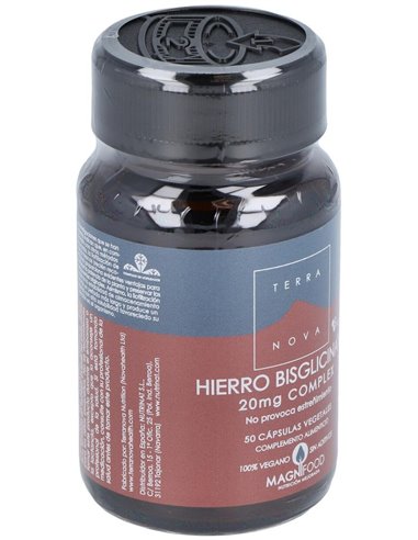 Hierro Bisglicinato 20 Mg Complex 50 Vcáps de Terranova