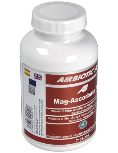 Ascorbato De Magnesio 200Gr.Polvo de Airbiotic