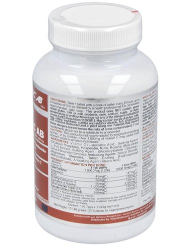 Vitamina C 1000Mg. Liberacion Sostenida 120Comp. de Airbiotic