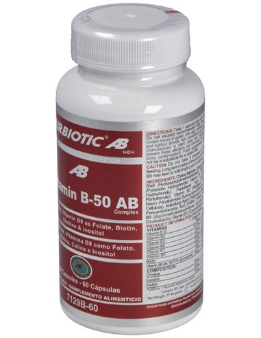 Vitamin B-50 Complex 60Cap. de Airbiotic