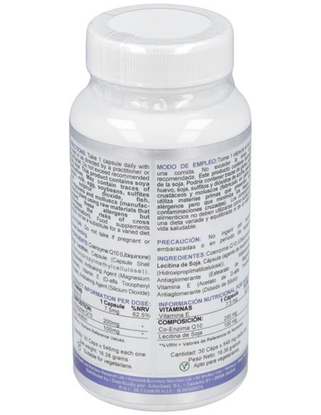Co-Enzima Q10 200Mg. 30Cap. de Airbiotic
