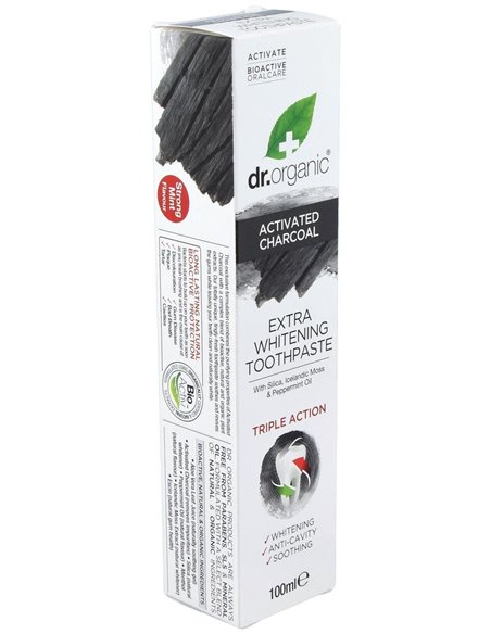 Pasta De Dientes Carbon Activado 100Ml. de Dr. Organic