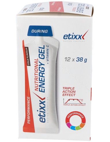 Etixx Energy Nutritional Gel Sabor Cola 12Ud. de Etixx