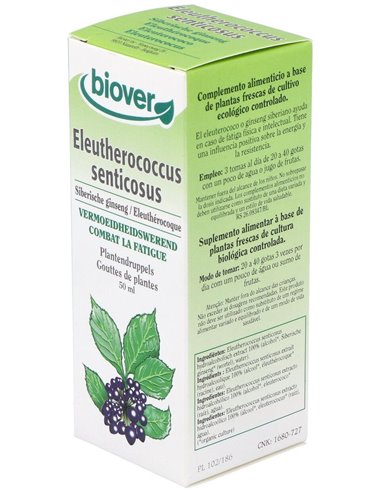 Ext.Eleutherococcus Senticosus (Eleuterococo) 50Ml de Biover