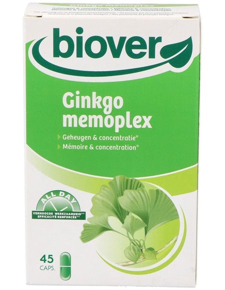 Ginkgo (memoria y concentración) memoplex 45 capsulas Biover