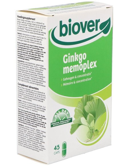 Ginkgo (memoria y concentración) memoplex 45 capsulas Biover