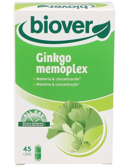 Ginkgo (memoria y concentración) memoplex 45 capsulas Biover