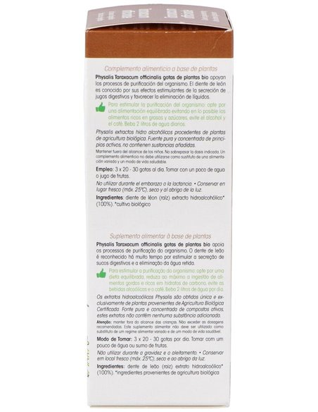 Ext. Diente De Leon (Taraxacum O.) 100Ml. Bio de Physalis